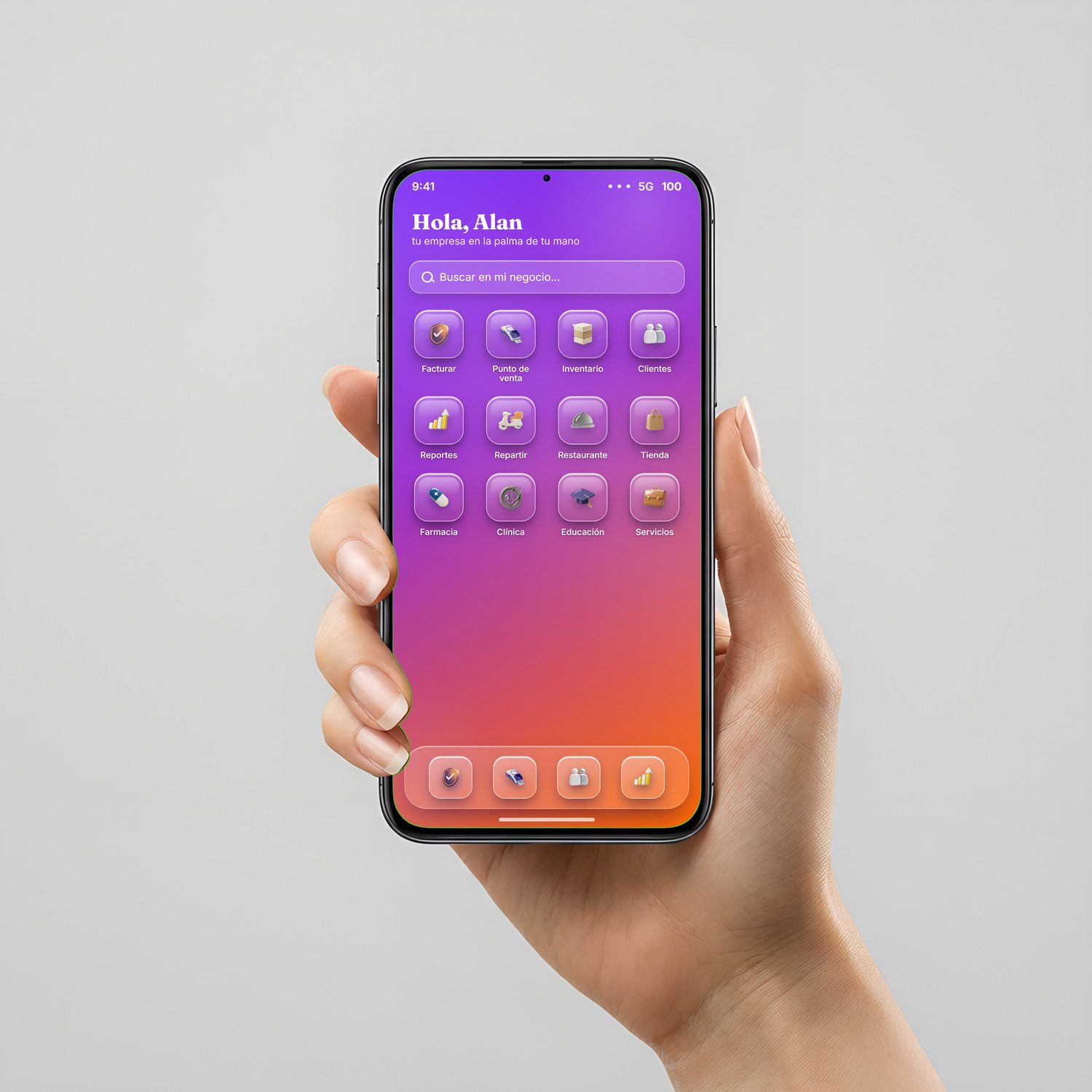 TuMarketSV en el celular — tu empresa en la palma de tu mano